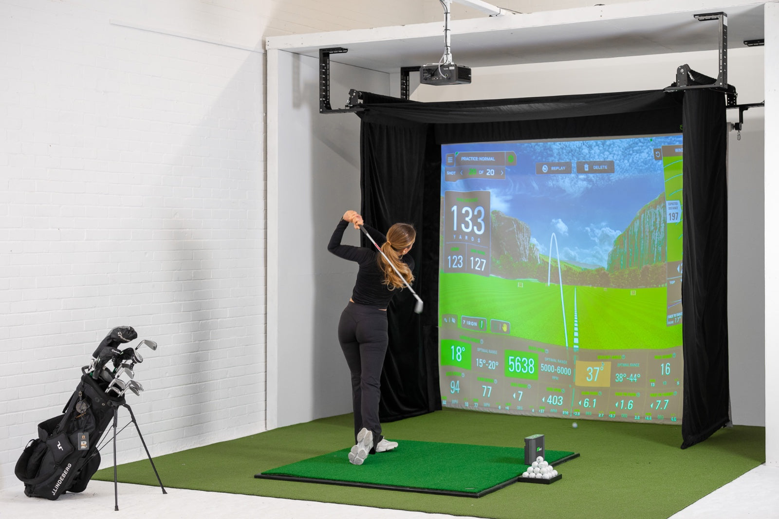 Retractable Home Golf Simulator Packages