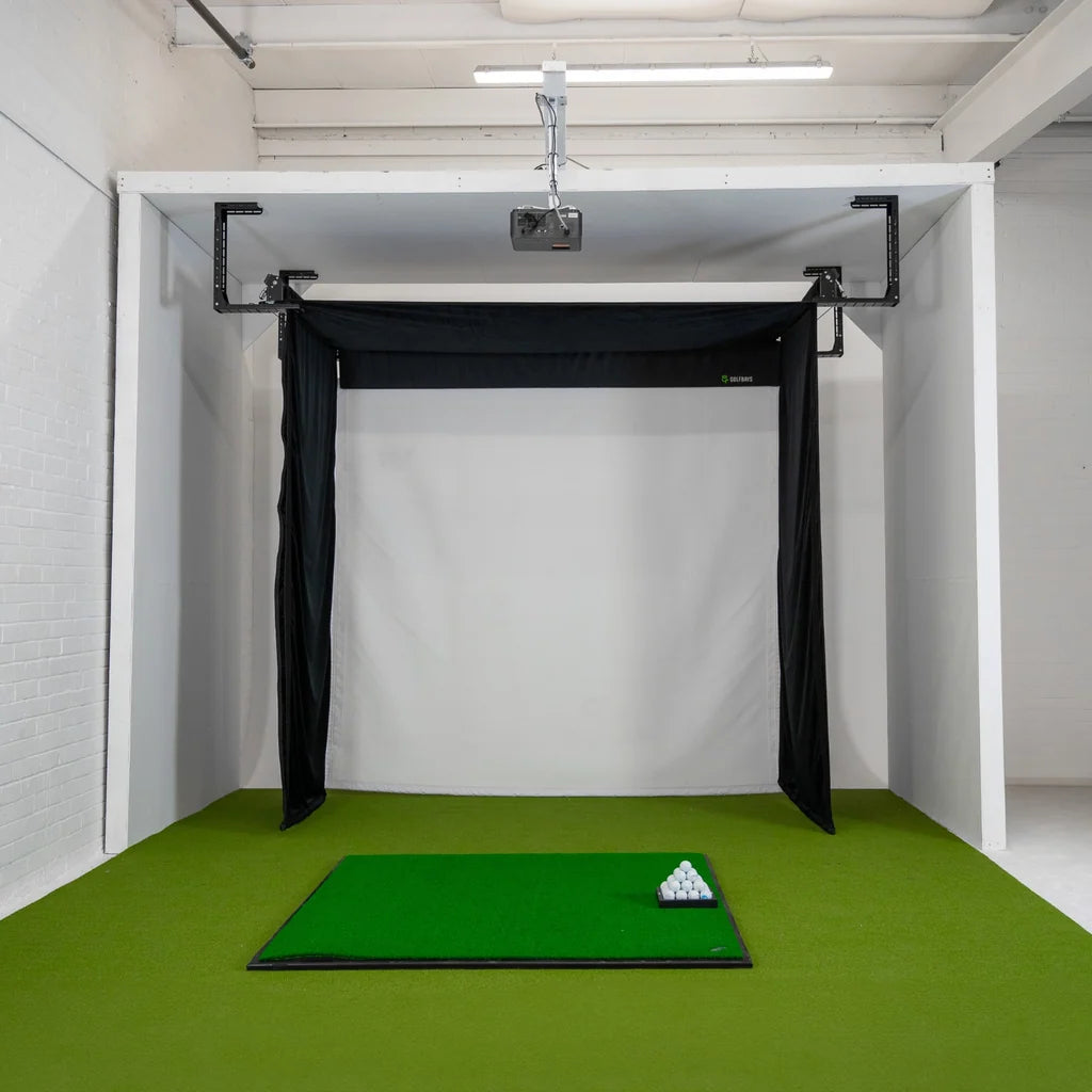 Rapsodo MLM2Pro Retractable Simbox Home Golf Simulator Package