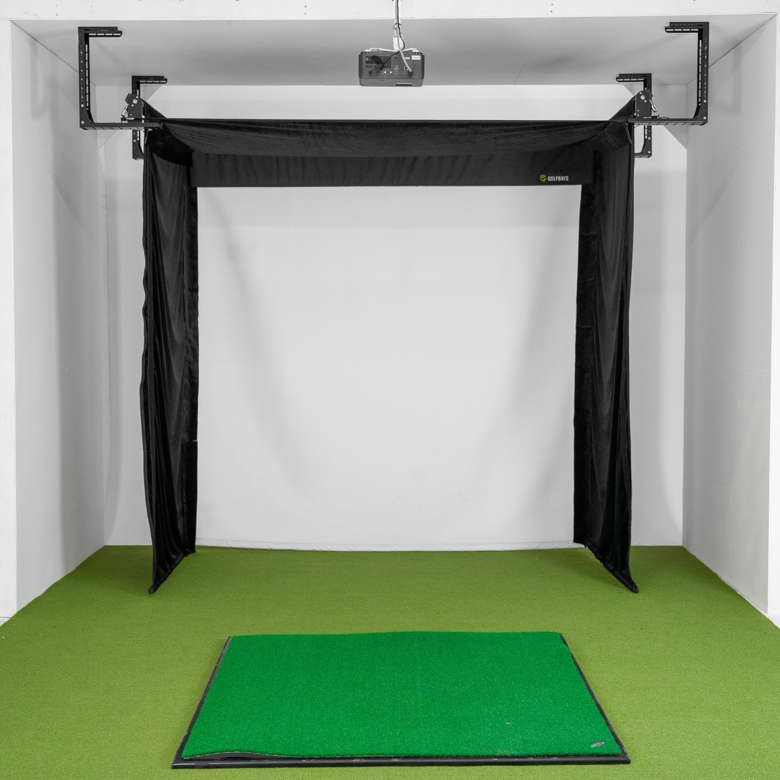 Golfbays Retractable Simbox Golf Simulator Enclosure - W 3.2m x H 3m x D 1.2m